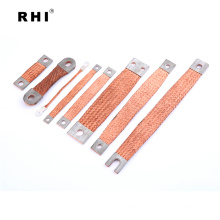 Power battery pack flat insulated copper braided flexible busbar